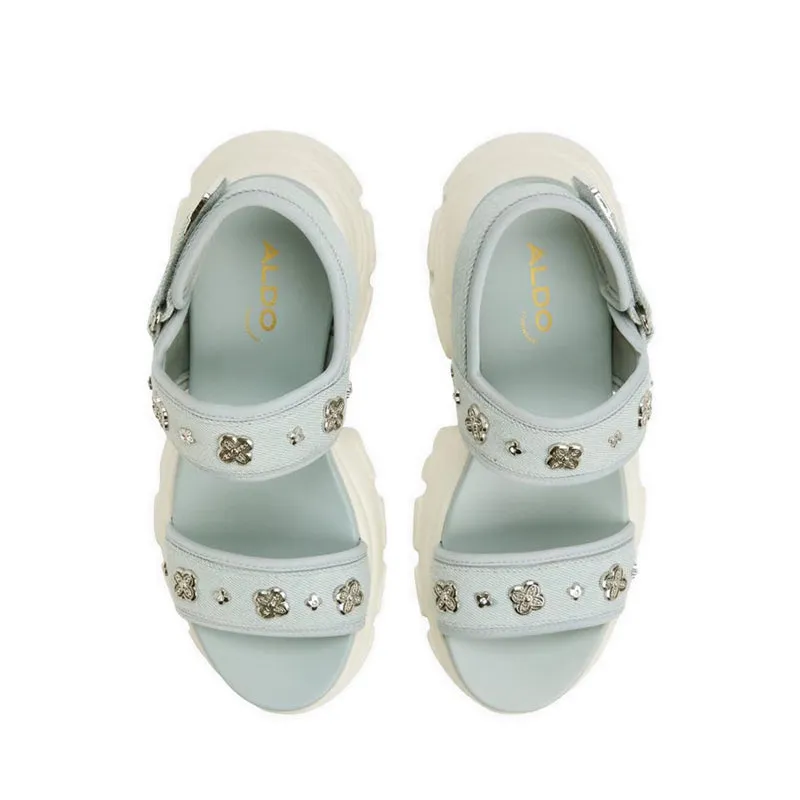 Eleusine Wedge Sandals - Denim