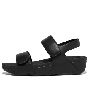 Fitflop Lulu Adjusable Leather Sandals BLACK