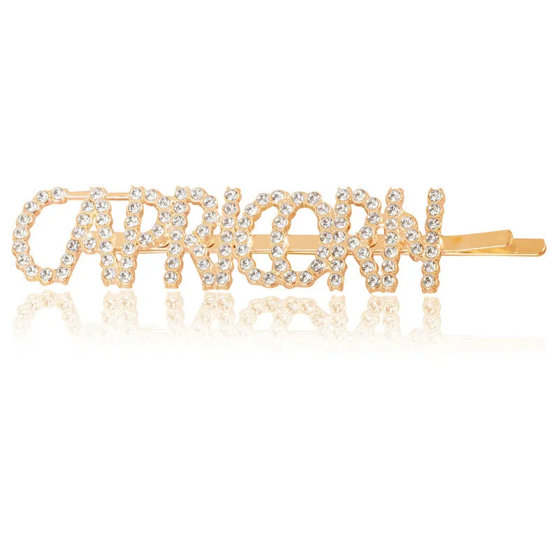 Golden Capricorn Hairclip