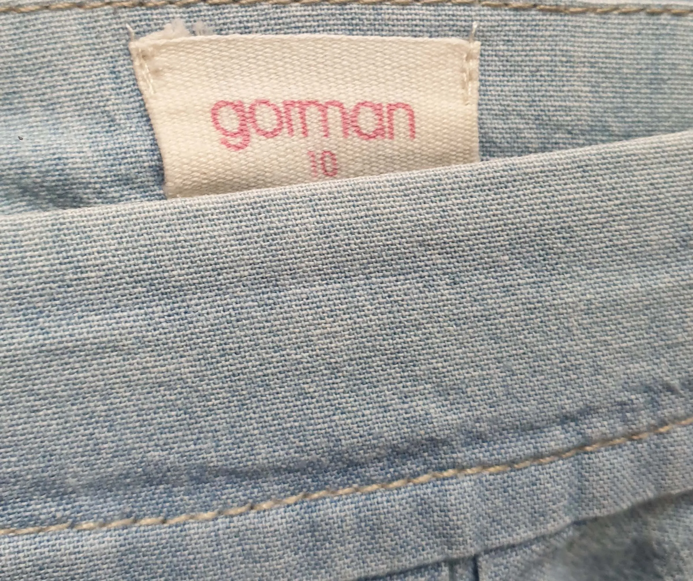 Gorman light denim skirt size 10