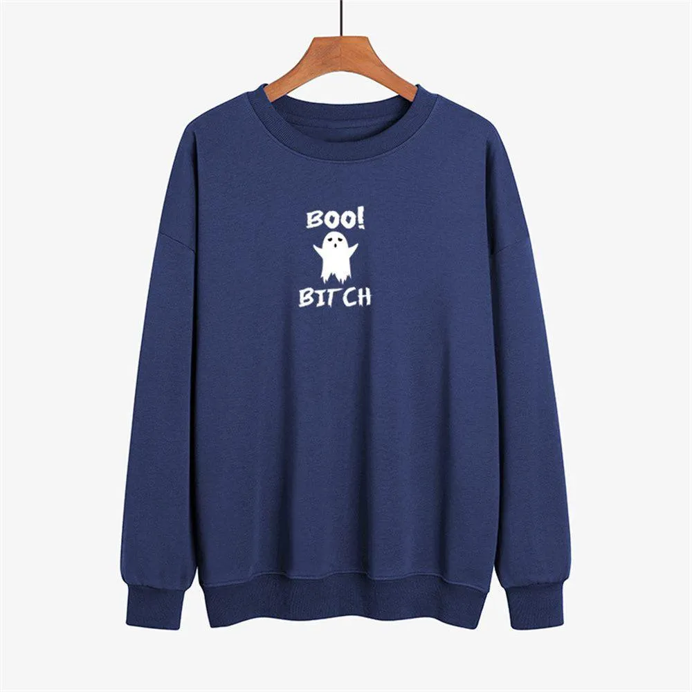 Graphic long Sleeve Shirts Boo Bitch