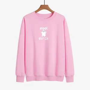 Graphic long Sleeve Shirts Boo Bitch