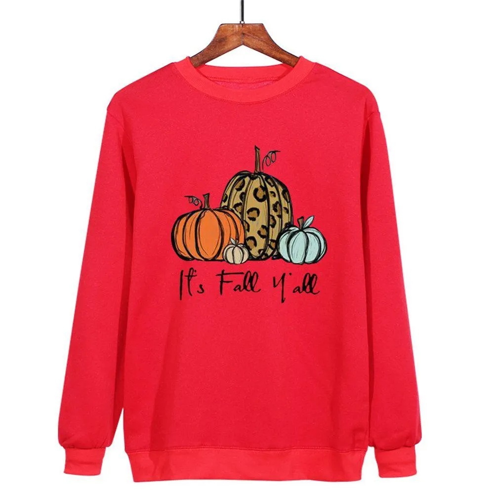 Graphic long Sleeve Shirts Four Pumpkins