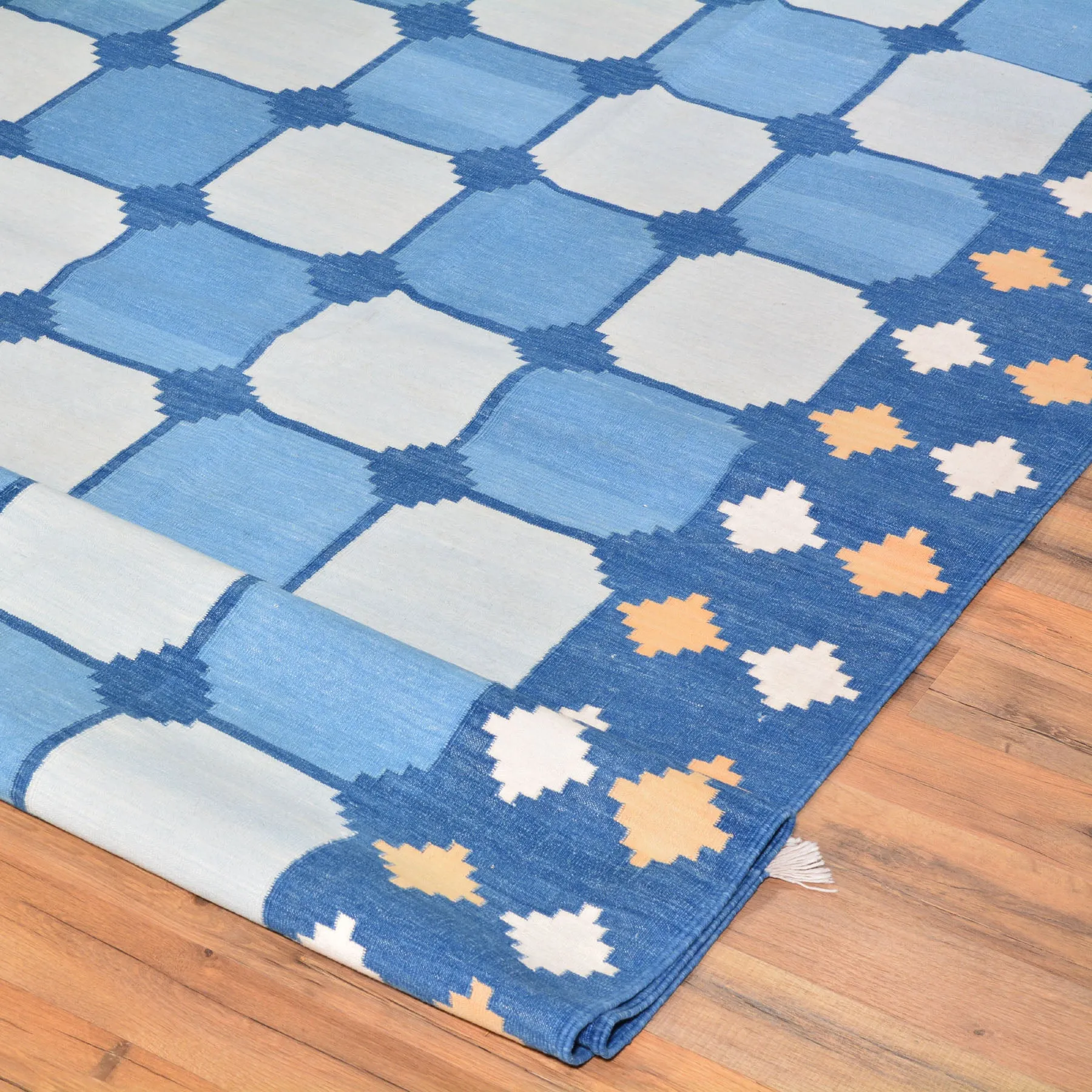 Hand-Woven Cotton Reversible Durrie Handmade Rug (Size 8.0 X 10.0) Brrsf-1656