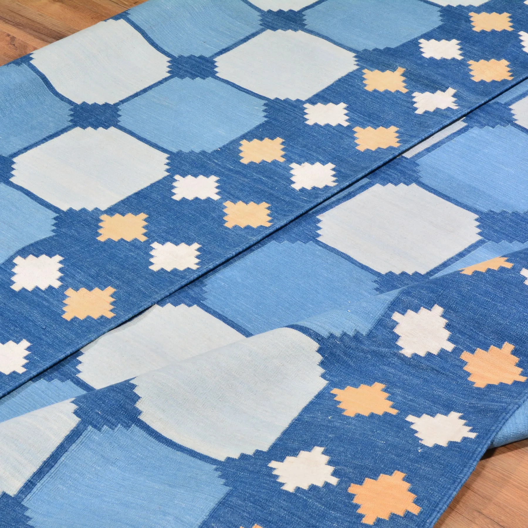 Hand-Woven Cotton Reversible Durrie Handmade Rug (Size 8.0 X 10.0) Brrsf-1656