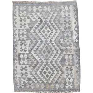 Hand-Woven Flatweave Tribal Kilim Handmade Wool Rug (Size 2.10 X 4.0) Cwral-9048
