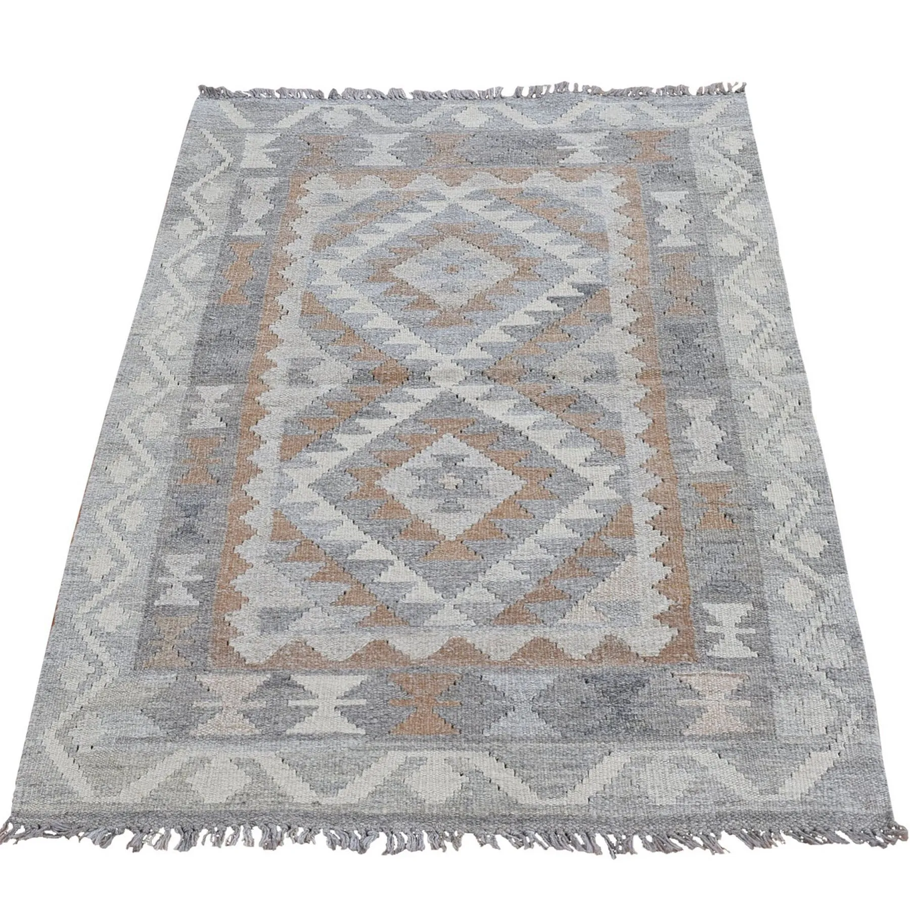 Hand-Woven Flatweave Tribal Kilim Handmade Wool Rug (Size 2.8 X 4.3) Cwral-9039