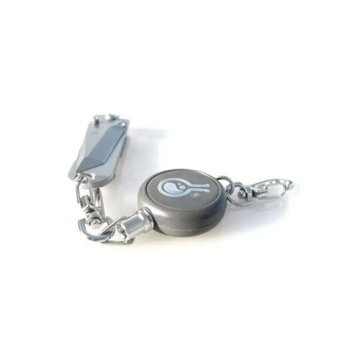 Hazard 4 Rewind Gear Retractor - Steel Cable Keychain-Style Spring-Winding Lanyard
