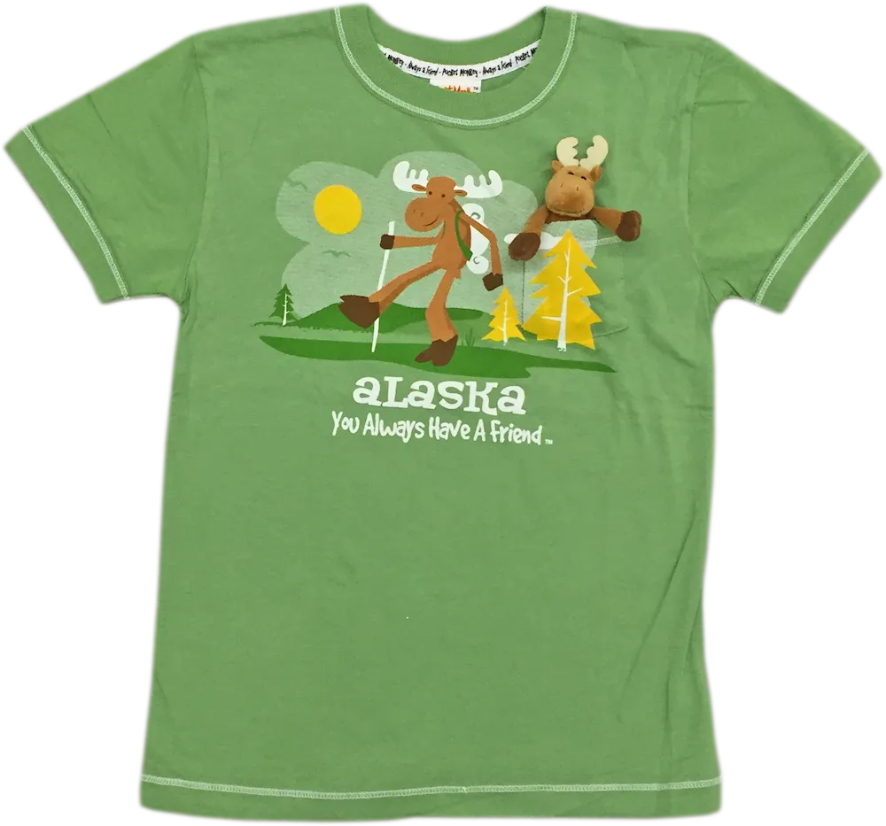 Hiking Pocket Moose Kids T-shirt