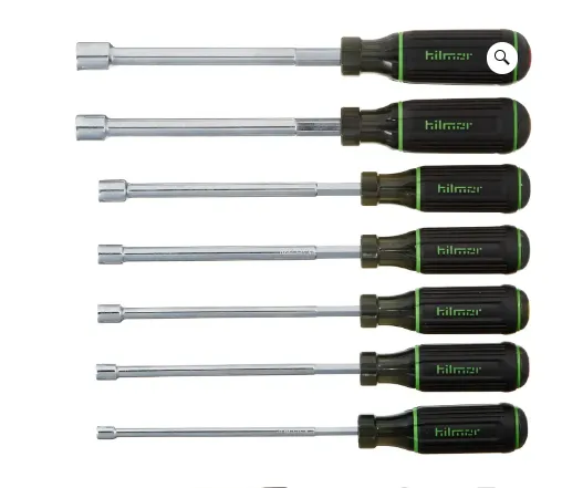 Hilmor 1839075 6″ Shaft Magnetic Nut Driver Set
