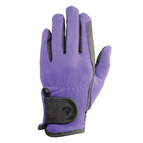 HY5 Children's Two Tone Horse Riding Gloves - Extra Padding & Stretch Fit, Various Sizes, Ideal for Daily Riding, Durable Design