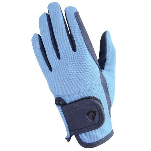 HY5 Children's Two Tone Horse Riding Gloves - Extra Padding & Stretch Fit, Various Sizes, Ideal for Daily Riding, Durable Design