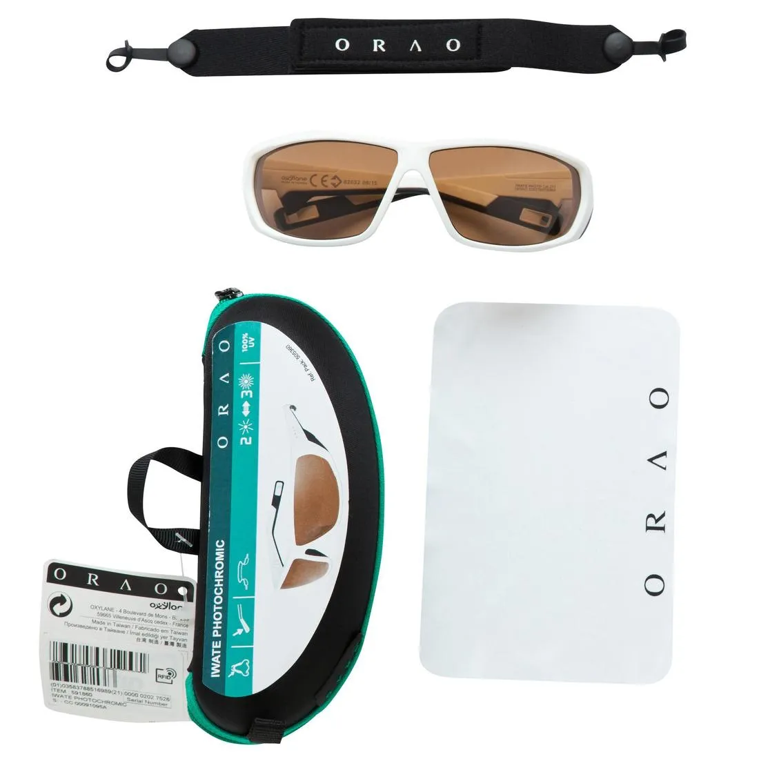 IWATE sunglasses ski mountain sports adult white photochromic cat. 2 to 3