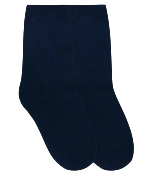 Jefferies Socks School Uniform Cotton Crew Socks Navy