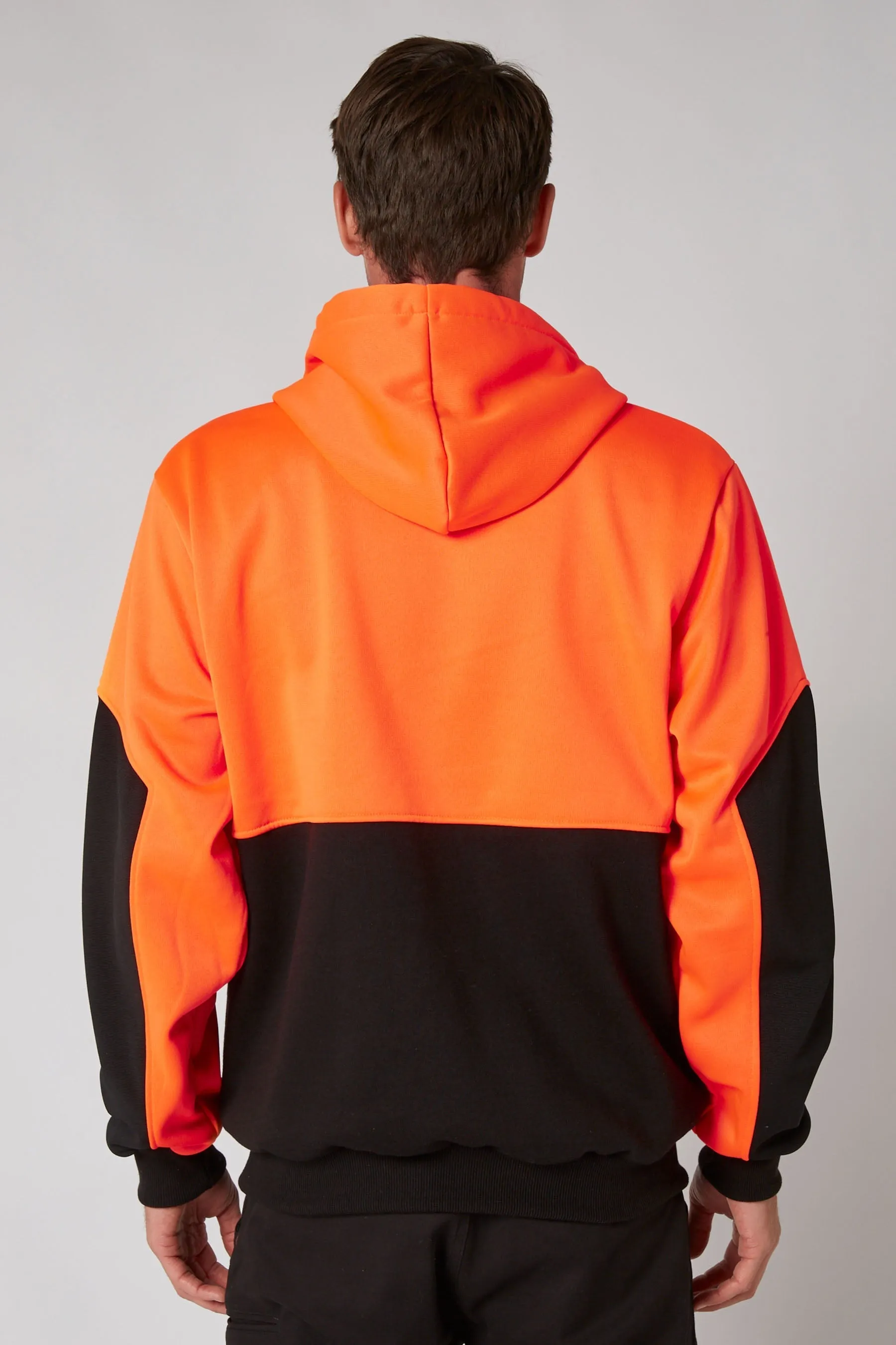 Jetpilot Leveled Mens 2.0 Pullover Hoodie - HiVis Orange