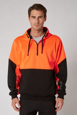 Jetpilot Leveled Mens 2.0 Pullover Hoodie - HiVis Orange