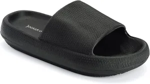 Joomra Pillow Slippers for Women and Men Non Slip Quick Drying Shower Slides Bathroom Sandals | Ultra Cushion | Thick Sole