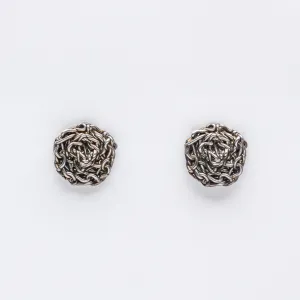 Large Woven Circle Earrings