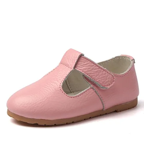 Leather Mary Janes for Girls: T-Shaped Strap Oxford Shoes