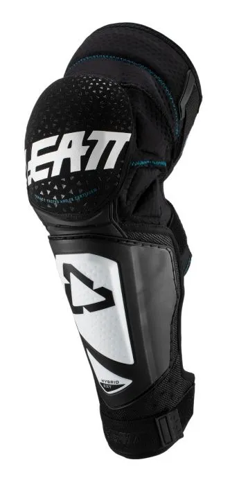LEATT KNEE AND SHIN GUARD 3DF HYBRID EXT [WHITE/BLACK] JUNIOR