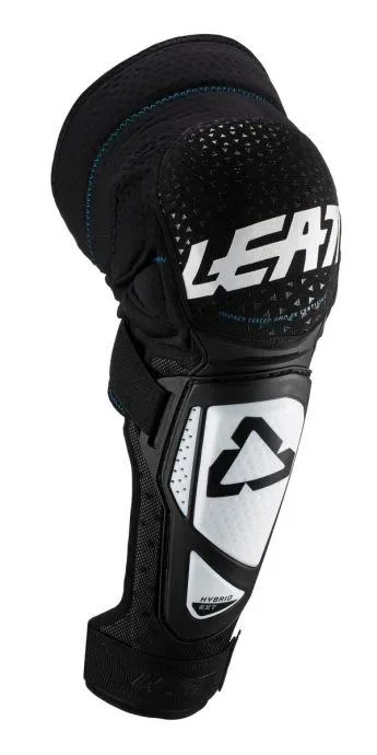 LEATT KNEE AND SHIN GUARD 3DF HYBRID EXT [WHITE/BLACK] JUNIOR