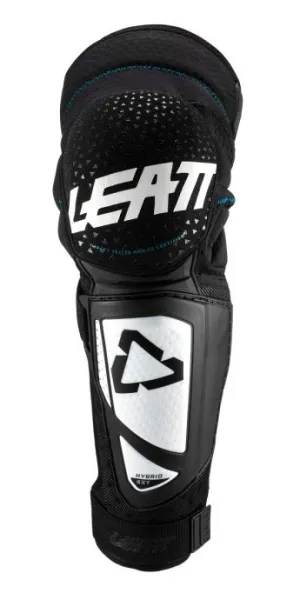 LEATT KNEE AND SHIN GUARD 3DF HYBRID EXT [WHITE/BLACK] JUNIOR