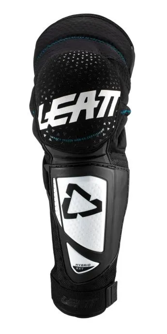 LEATT KNEE AND SHIN GUARD 3DF HYBRID EXT [WHITE/BLACK] JUNIOR
