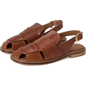 Libby Tan Leather Fisher Flats