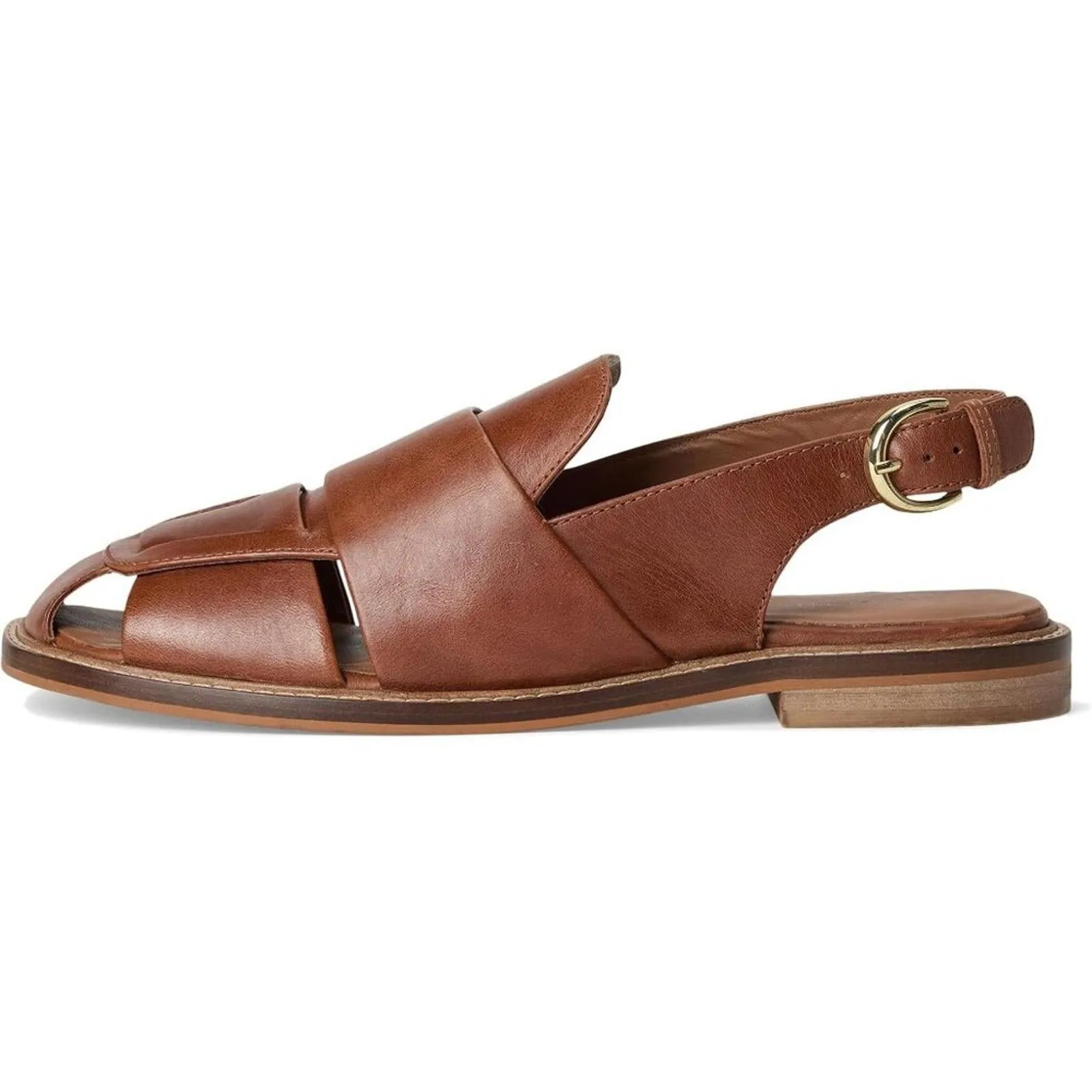 Libby Tan Leather Fisher Flats