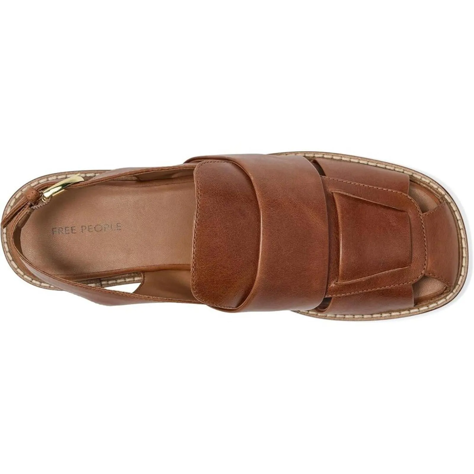 Libby Tan Leather Fisher Flats