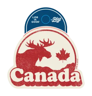 Life is Good Canada Moose Sticker