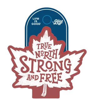 Life is Good True North Canada Sticker