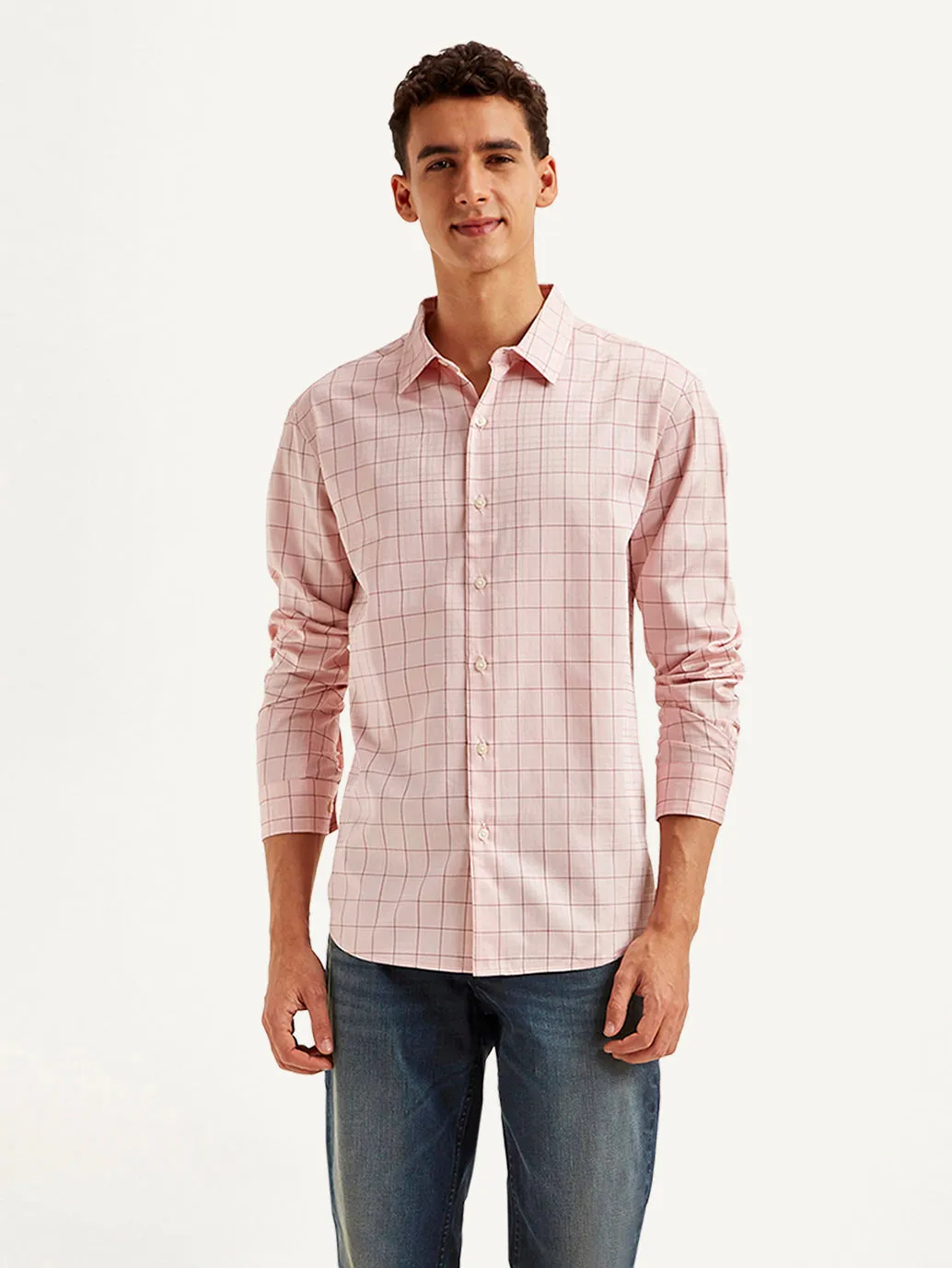 Men's Checkered Slim Fit Shirt