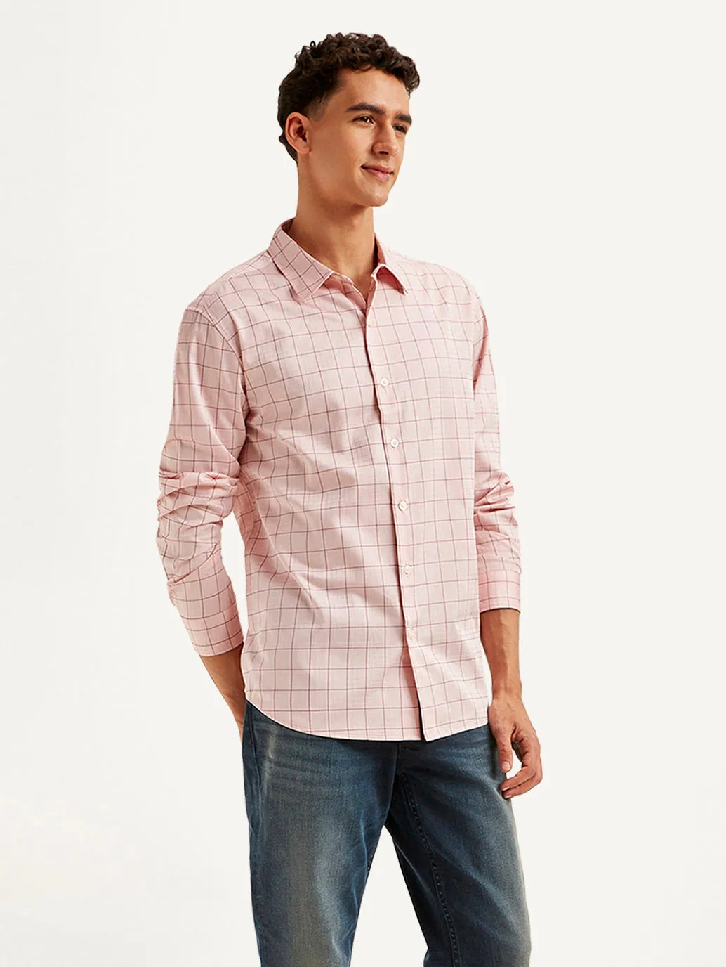 Men's Checkered Slim Fit Shirt