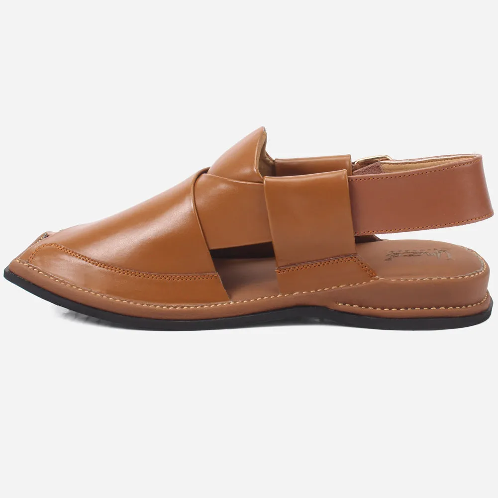 Mens "FARID" Leather Buckled Peshawari Sandals