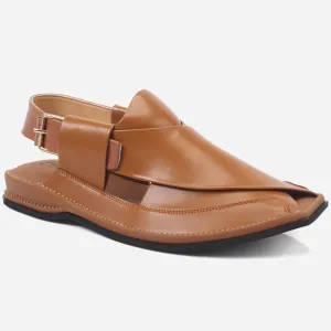 Mens "FARID" Leather Buckled Peshawari Sandals
