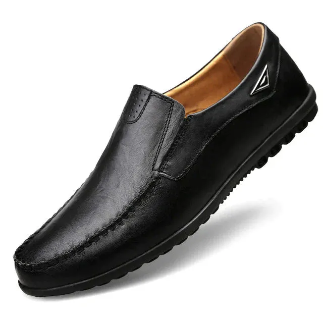 Men's Stylish Vegan Leather Loafers with Durable Rubber | Ideal for All Seasons