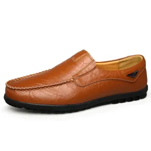 Men's Stylish Vegan Leather Loafers with Durable Rubber | Ideal for All Seasons