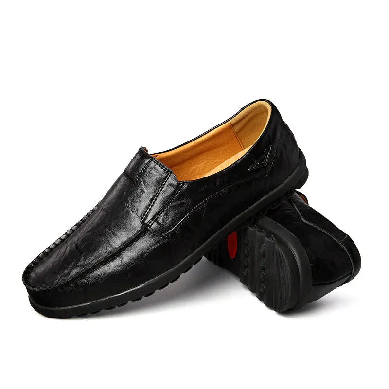 Men's Stylish Vegan Leather Loafers with Durable Rubber | Ideal for All Seasons