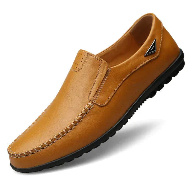 Men's Stylish Vegan Leather Loafers with Durable Rubber | Ideal for All Seasons