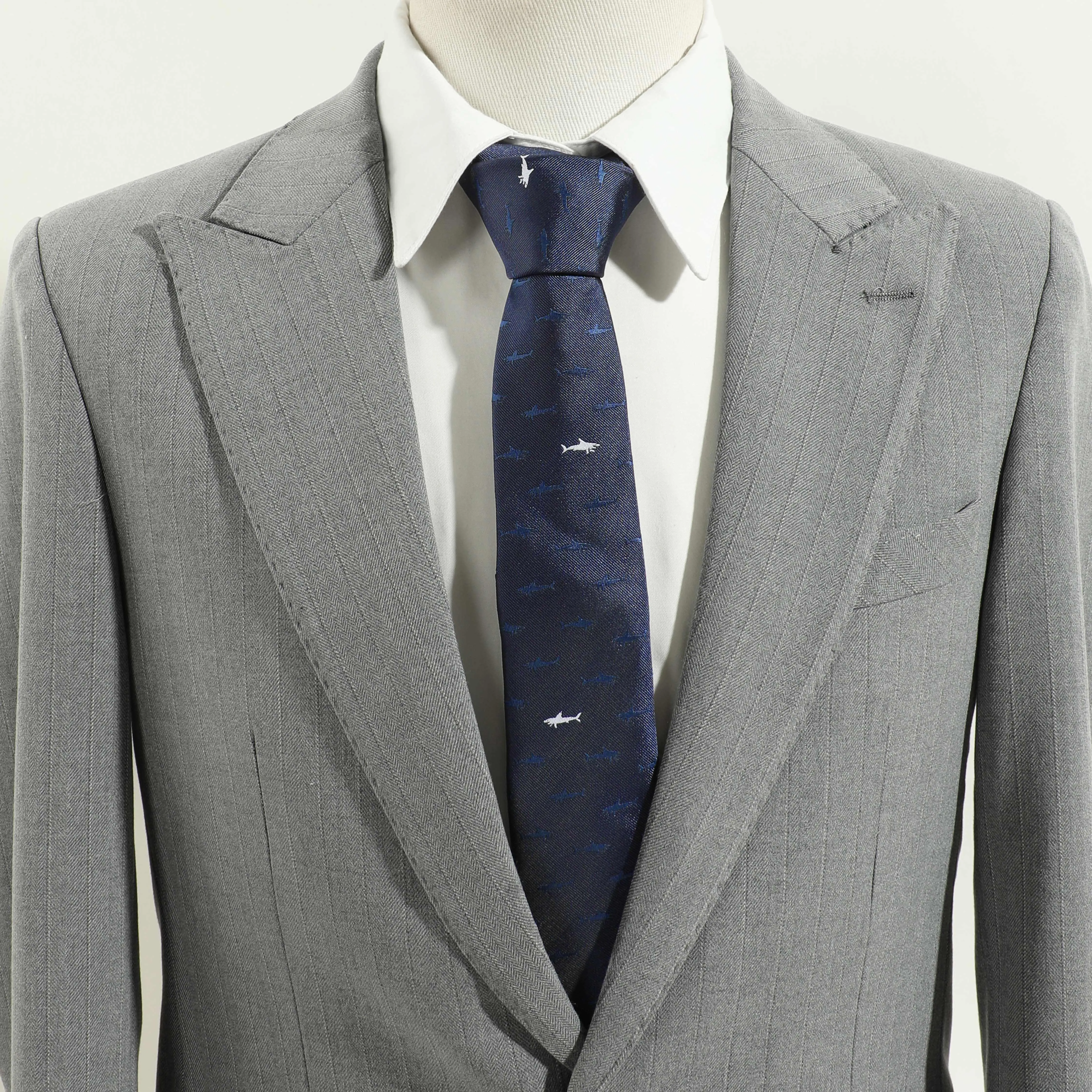 Men's Tie: Shark Pattern