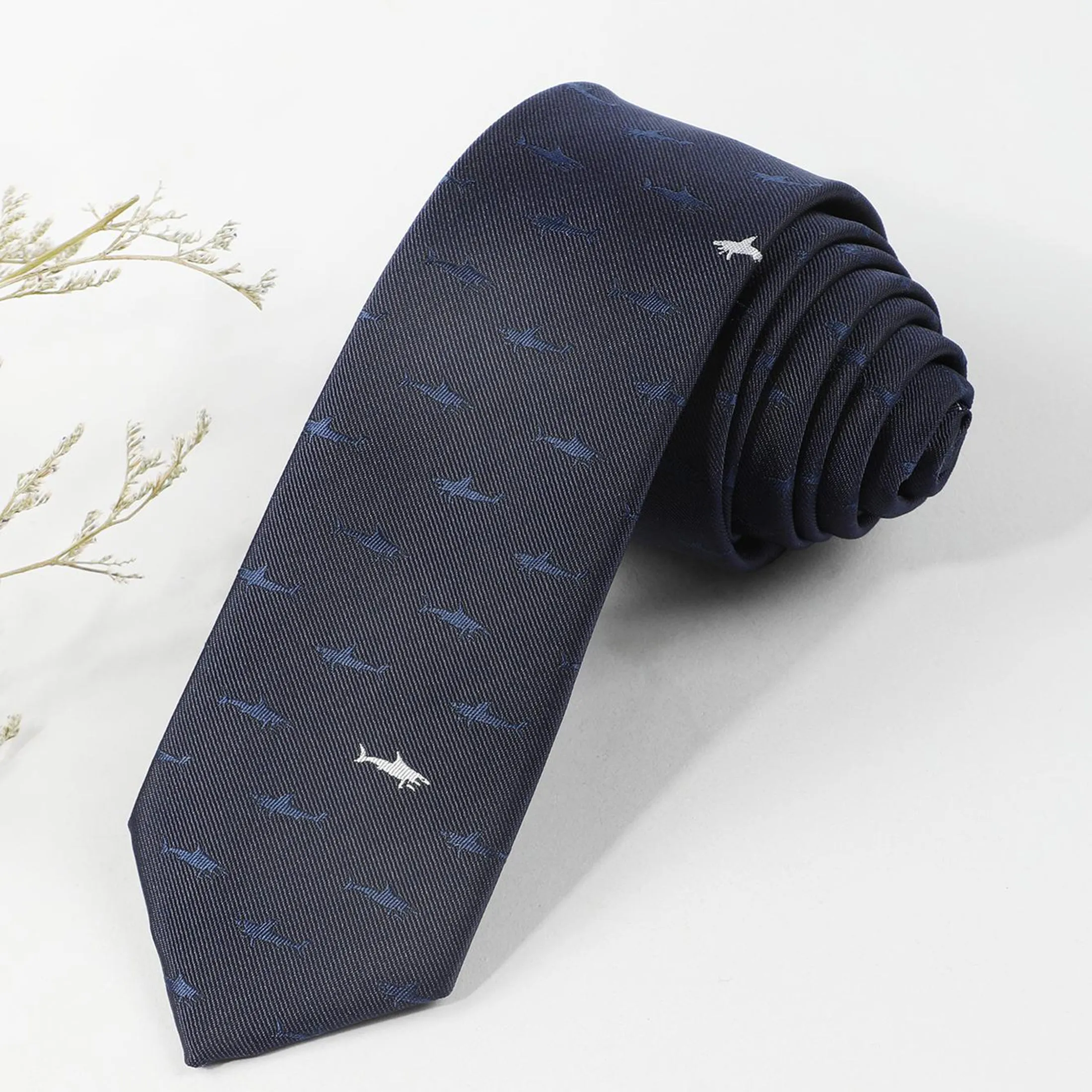 Men's Tie: Shark Pattern