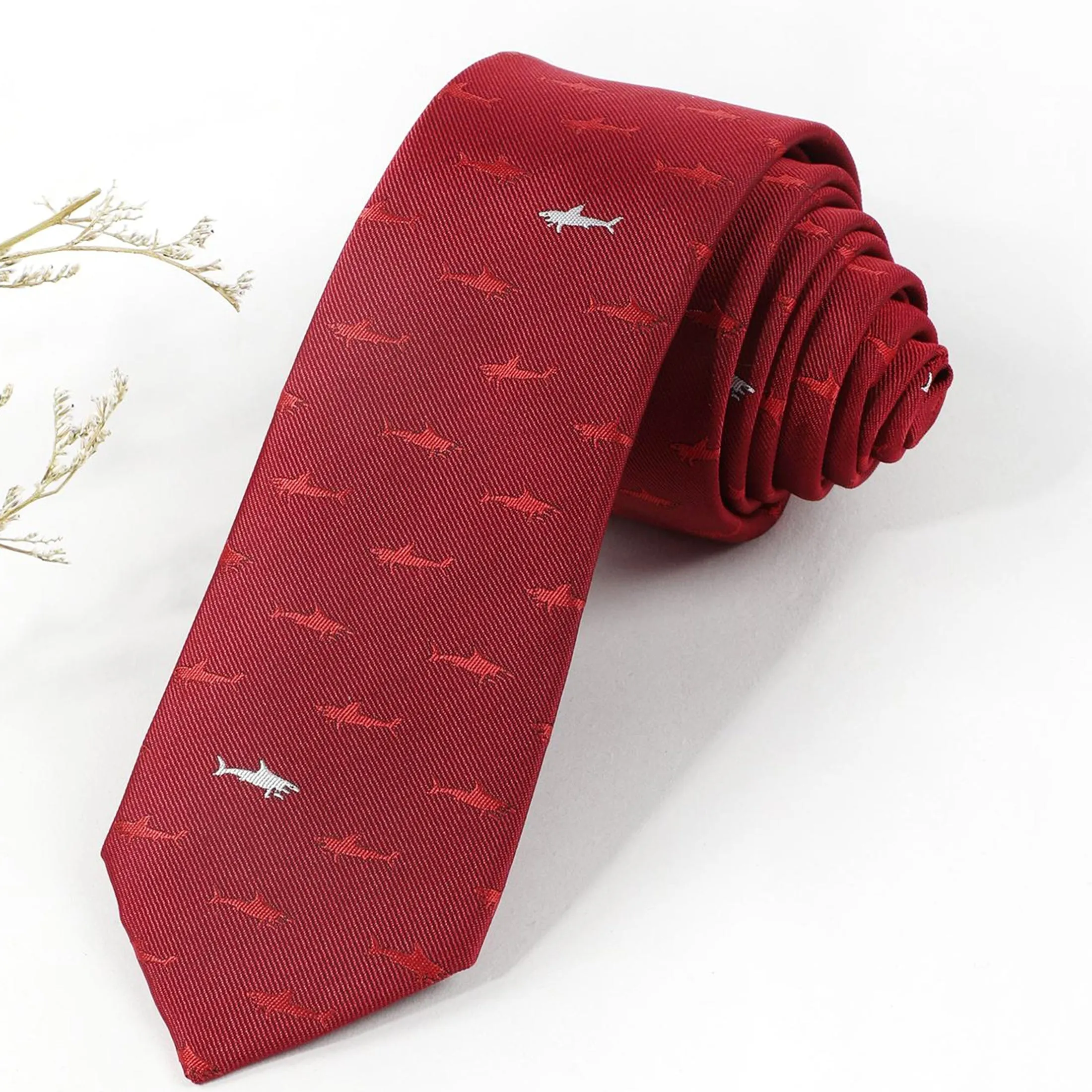 Men's Tie: Shark Pattern