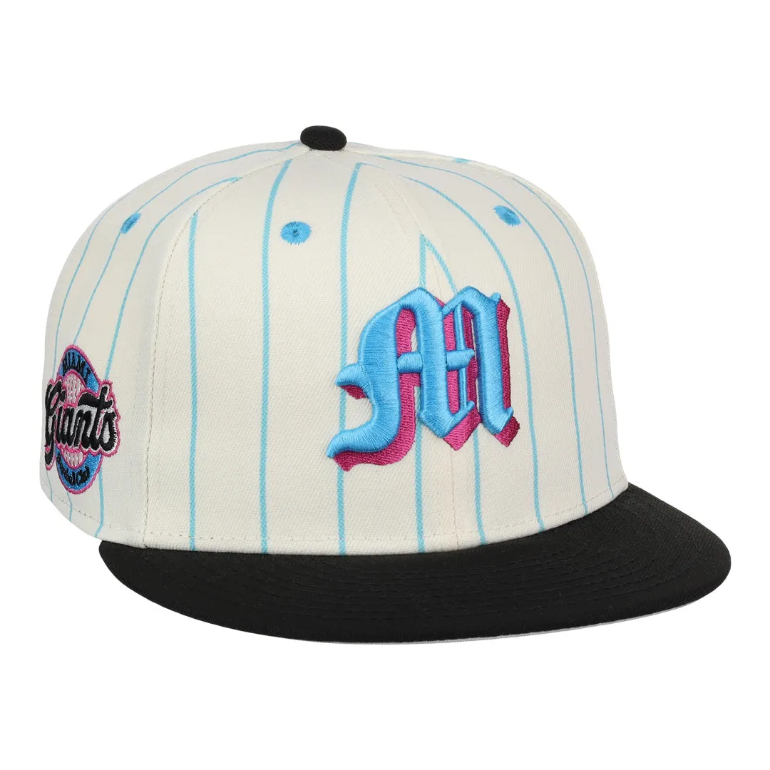 Miami Giants NLB Pinstripe Fitted Ballcap