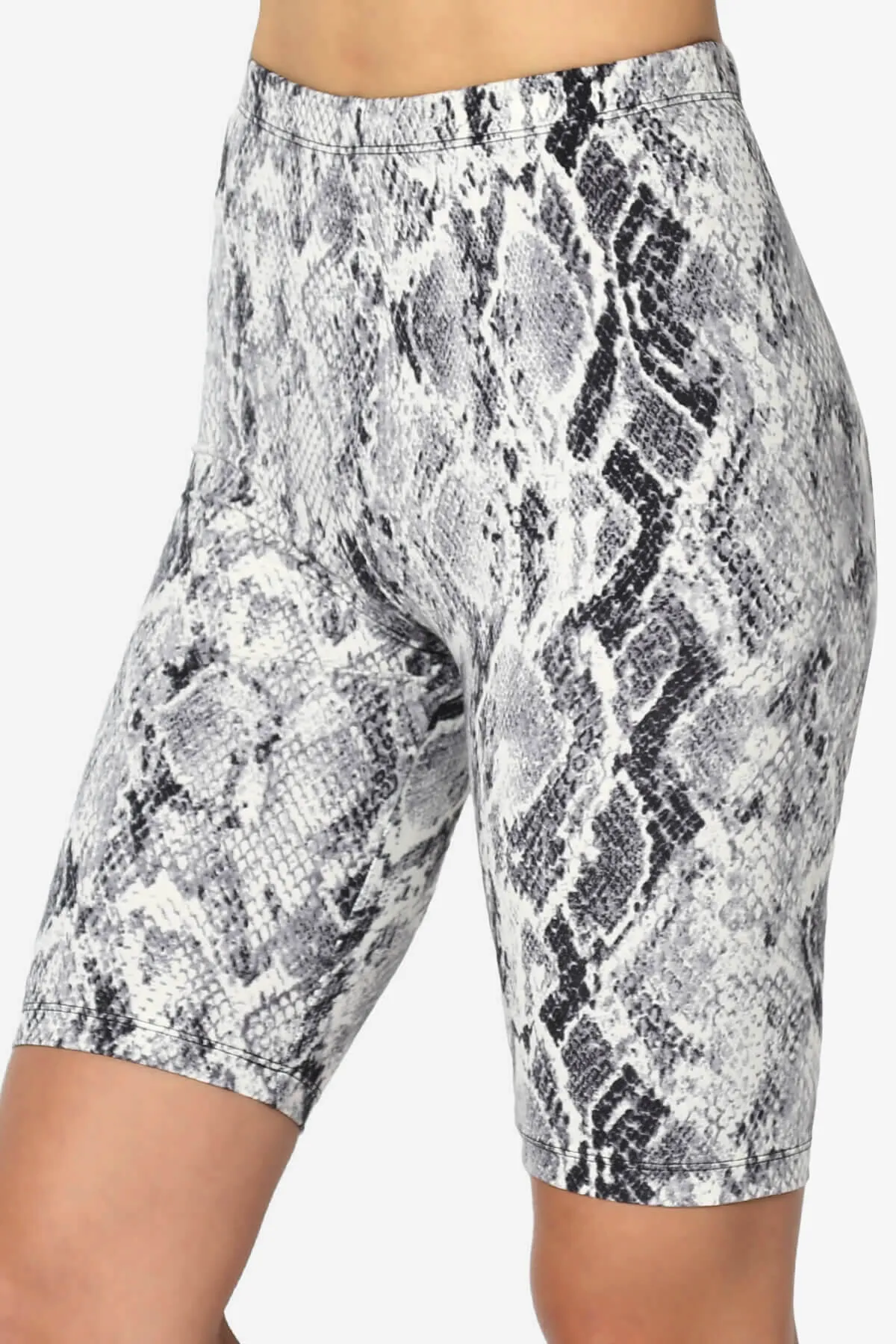 Michigan Snake Print Microfiber Bike Short Leggings