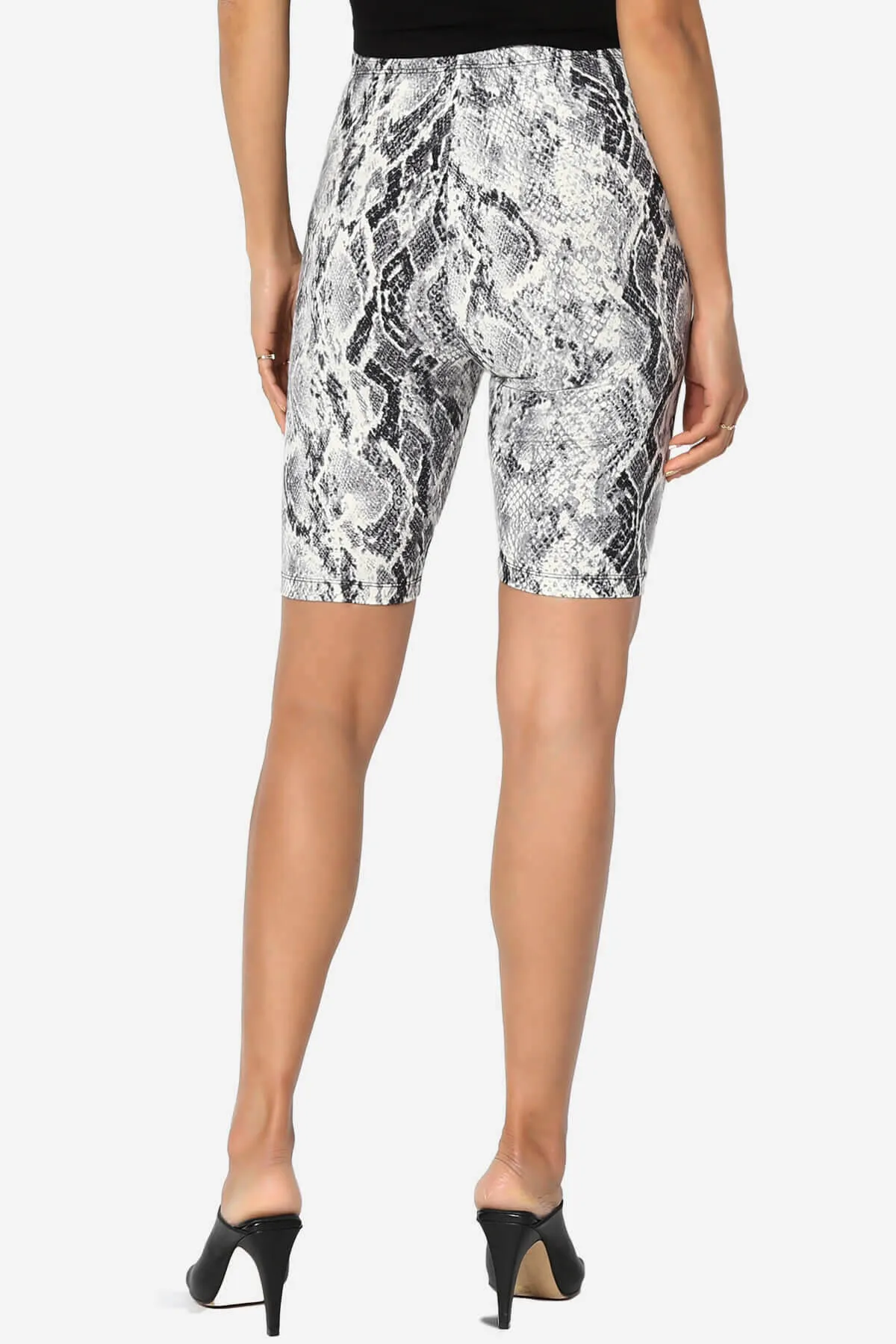 Michigan Snake Print Microfiber Bike Short Leggings