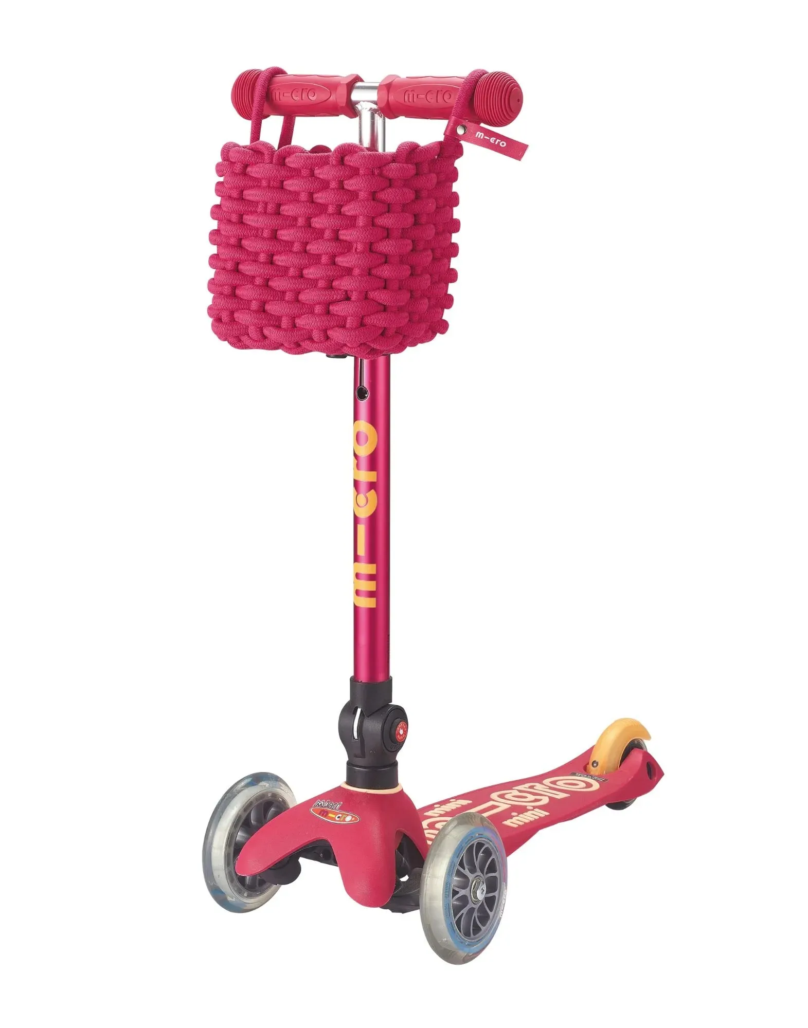 Micro Scooter Basket Woven Cotton - Pink