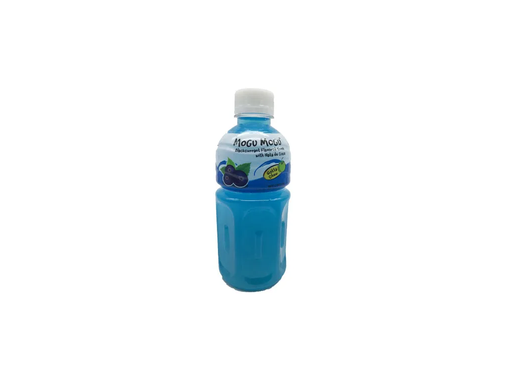 Mogu Mogu Blackcurrant Drink With Nata De Coco 320ml ~ Mogu Mogu 黑加仑椰果饮料 320ml