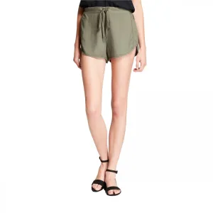 Mossimo Women's Elastic Back Drawstring Soft Twill Shorts