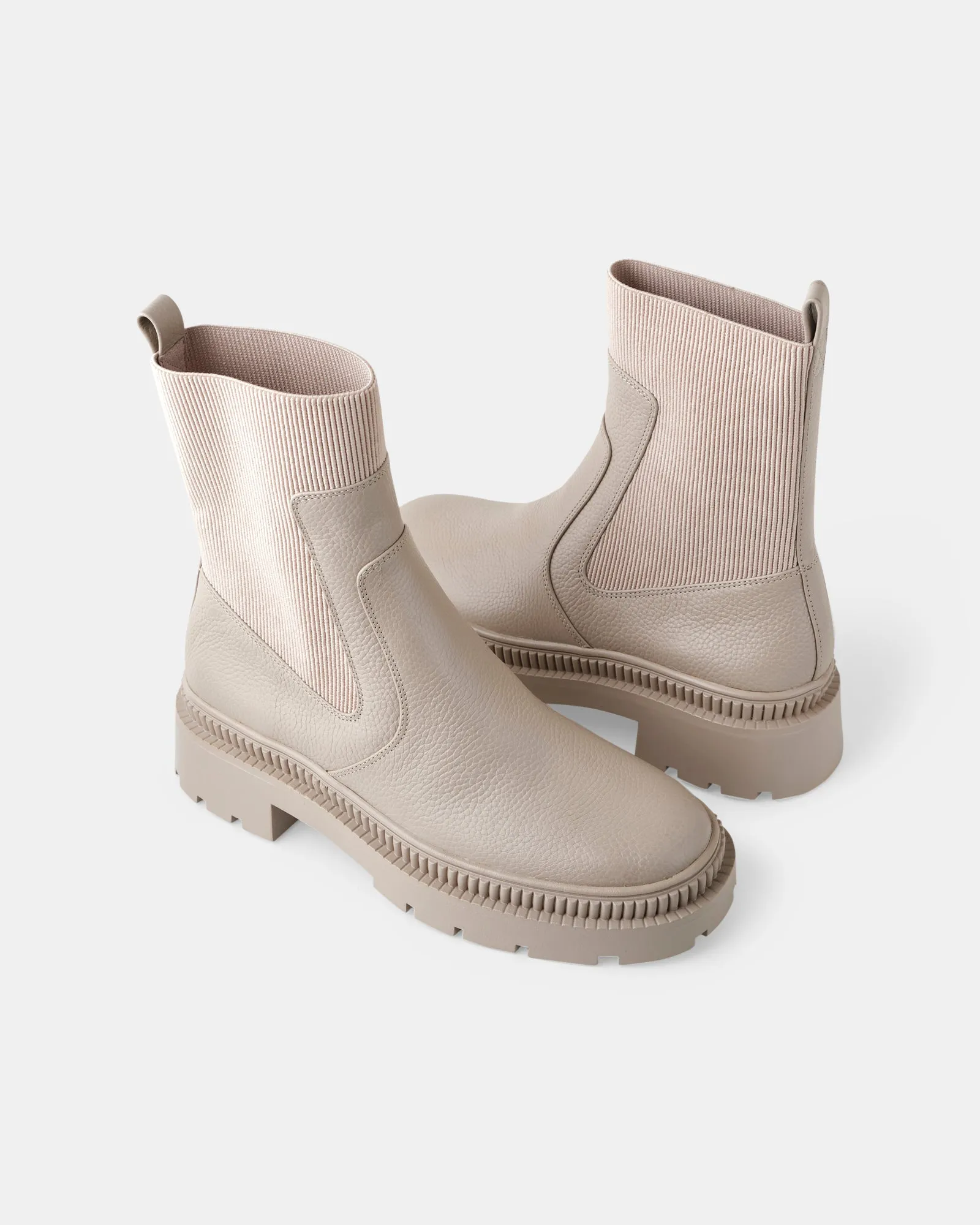 Muse Leather Boot - Nude